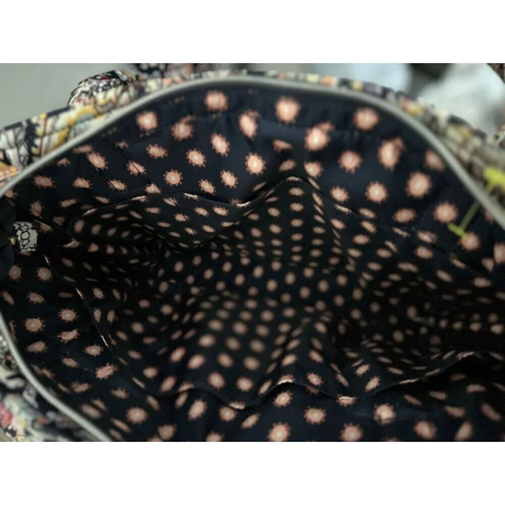 Vera Bradley Tote Handbag Purple Paisley Print All Over 16